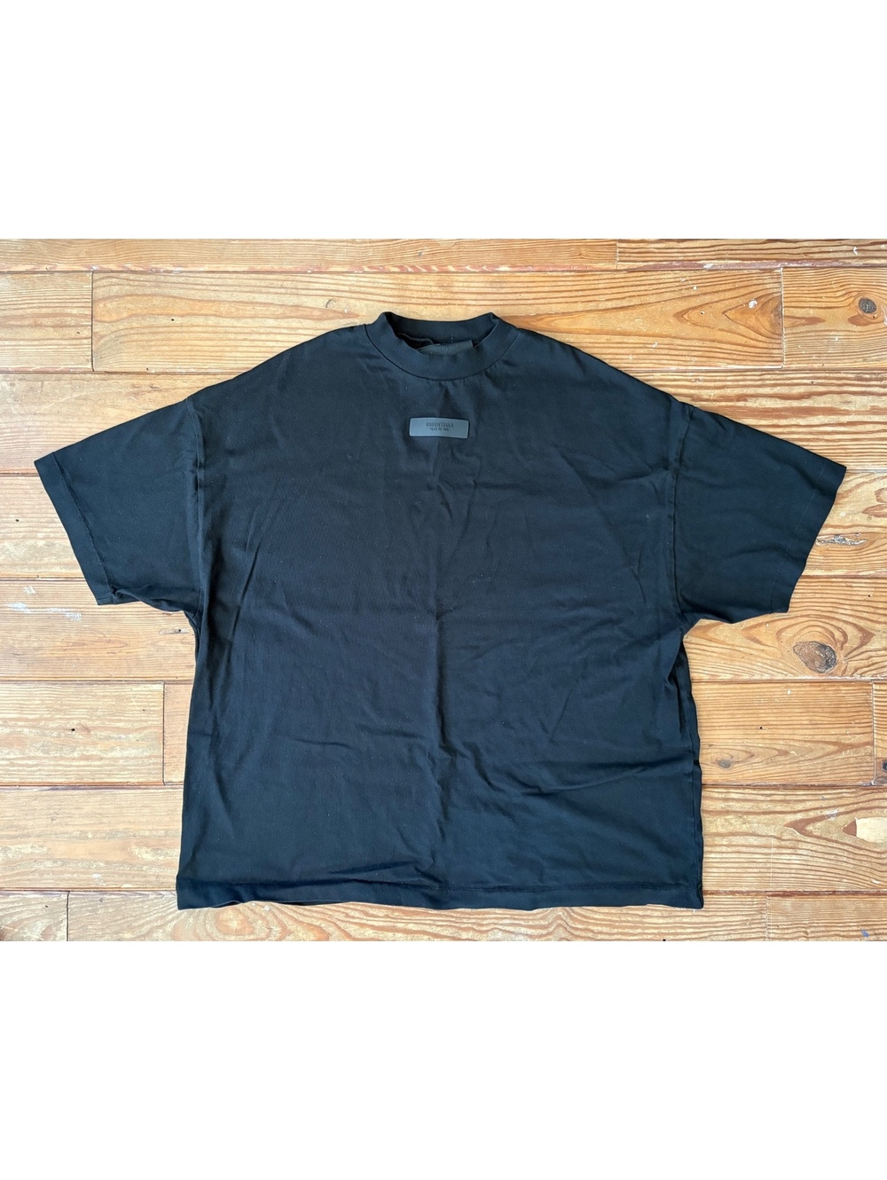 Fear of God Essentials Black Oversized T-Shirt Size Small Logo Tee